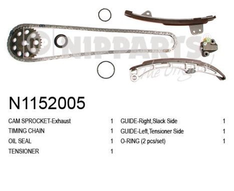 NIPPARTS Styrekædesæt N1152005 Forkæde NIPPARTS Hyundai ELANTRA N1152005