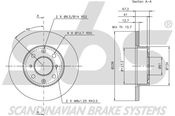 sbs Bremseslange 1330859910 Bremseslange sbs BMW 4-serie 1330859910