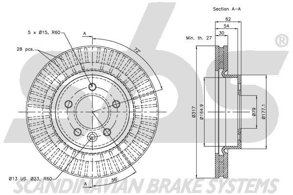 sbs Brzdová hadica 1330859957 Brzdové hadičky VOLVO sbs 1330859957