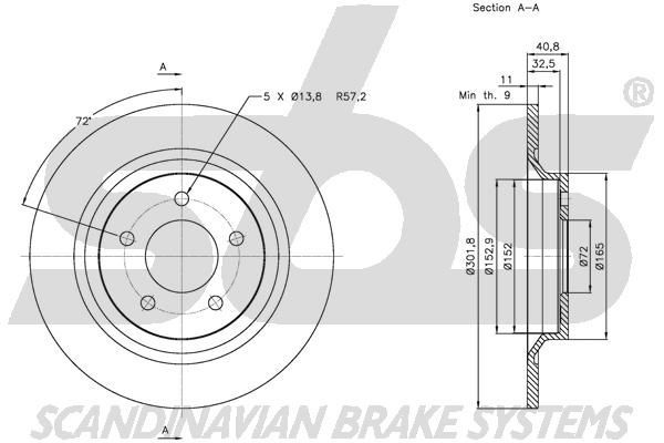 sbs Pidurivoolik 1330853649 1330853649 Pidurivoolik sbs OPEL KADETT