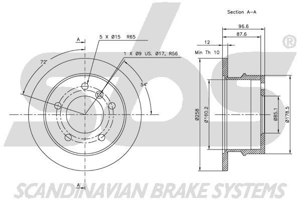 sbs Bremseslange 1330853933 Bremseslange sbs MODUS 1330853933 billige