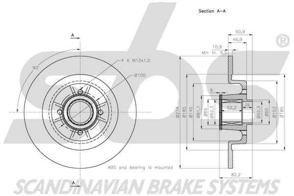 sbs Tubo flexível de travão 1330855210 Tubo flexível de travão SUZUKI sbs 1330855210