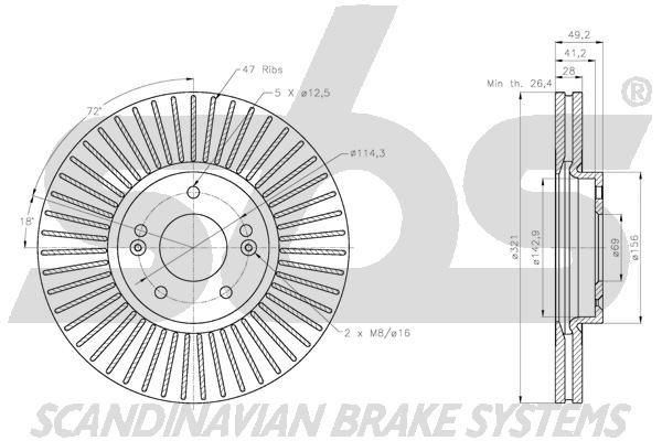 sbs Flexible de frein 13308545140 13308545140 Flexible de frein TOYOTA PASEO sbs