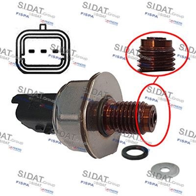 SIDAT Sensore, Pressione carburante 81.104 81.104 costo Sensore pressione carburante SIDAT PEUGEOT J5