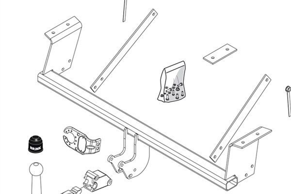 Ťažné zariadenie BRINK 432300 BRINK 432300 Ťažné zariadenia DAIHATSU CUORE 2009