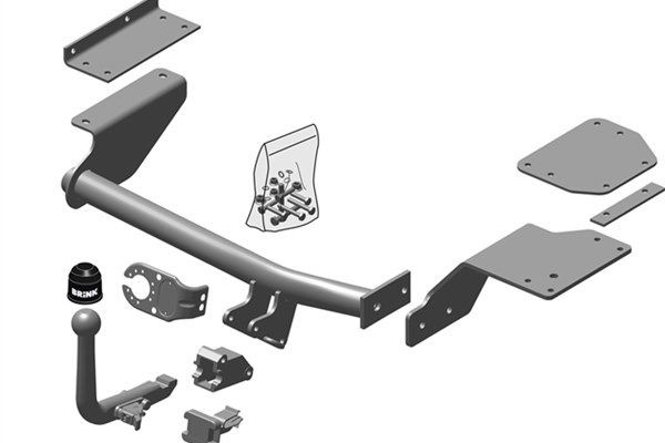 Anhängerkupplung BRINK 484600 BRINK 484600: Anhängerkupplung-Abdeckung Suzuki SWIFT 2005