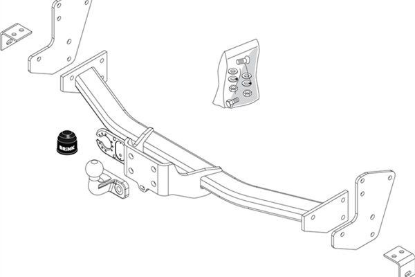 BRINK Ťažné zariadenie 419200 Żażné zariadenie BRINK 190 419200 lacné