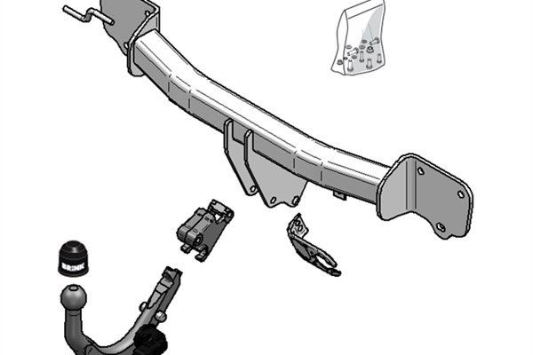 BRINK Anhængertræk 444600 BRINK 444600 Anhængertræk Lada 2190 billig