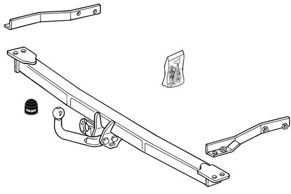 BRINK Ťažné zariadenie 229400 229400 Ťažné zariadenia MERCEDES-BENZ Trieda S BRINK