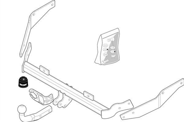 Hengerfeste BRINK 268600 BRINK 268600 Tilhengerfeste PEUGEOT PARTNER 2002