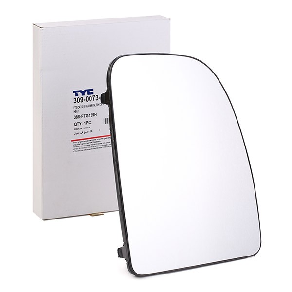 Mirror Glass, outside mirror TYC 309-0073-1 TYC 309-0073-1 Fiat PALIO 2003 Side mirror glass price