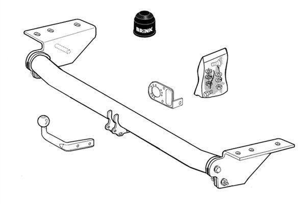 Attelage BRINK 334100 BRINK 334100 Kit attelage et faisceau VOLVO S80 2013