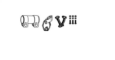 BOSAL Monteringssett, eksosanlegg 093-455 Monteringssett eksosanlegg BOSAL SUPERB 093-455 billige