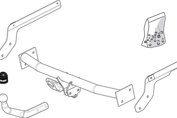 Ťažné zariadenie BRINK 380400 BRINK 380400 Ťažné zariadenia PEUGEOT 206 2024