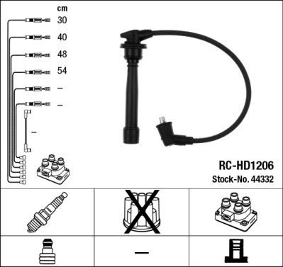 NGK Kit de câbles d'allumage 44332 44332 NGK Jeu de câble d'allumage Kia JB prix