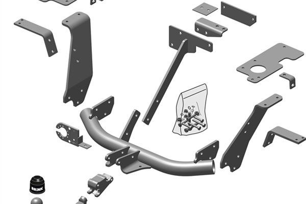 BRINK Ťažné zariadenie 458500 Żażné zariadenie Daihatsu M4_ 458500 BRINK