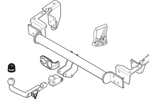 BRINK Gancio traino 408900 BRINK 408900 Kit gancio traino Toyota Prius W50 prezzo