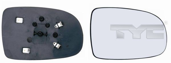 Speilglass, ytterspeil TYC 325-0030-1 TYC 325-0030-1 Speilglass foran venstre høyre Opel CORSA 2005