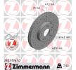 ZIMMERMANN | Disco de travão 280.3176.52 para HONDA Accord VIII Sedan (CU) baratas online