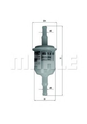 MAHLE Filtro carburante KL 13 MAHLE KL 13 Filtri carburante 131 originali prezzo