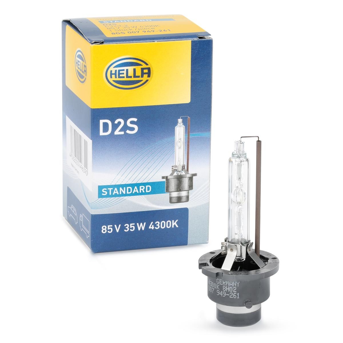 HELLA Xenon-pære 8GS 007 949-261 Lyspære tåkelyskaster Land Rover TAA 8GS 007 949-261 HELLA