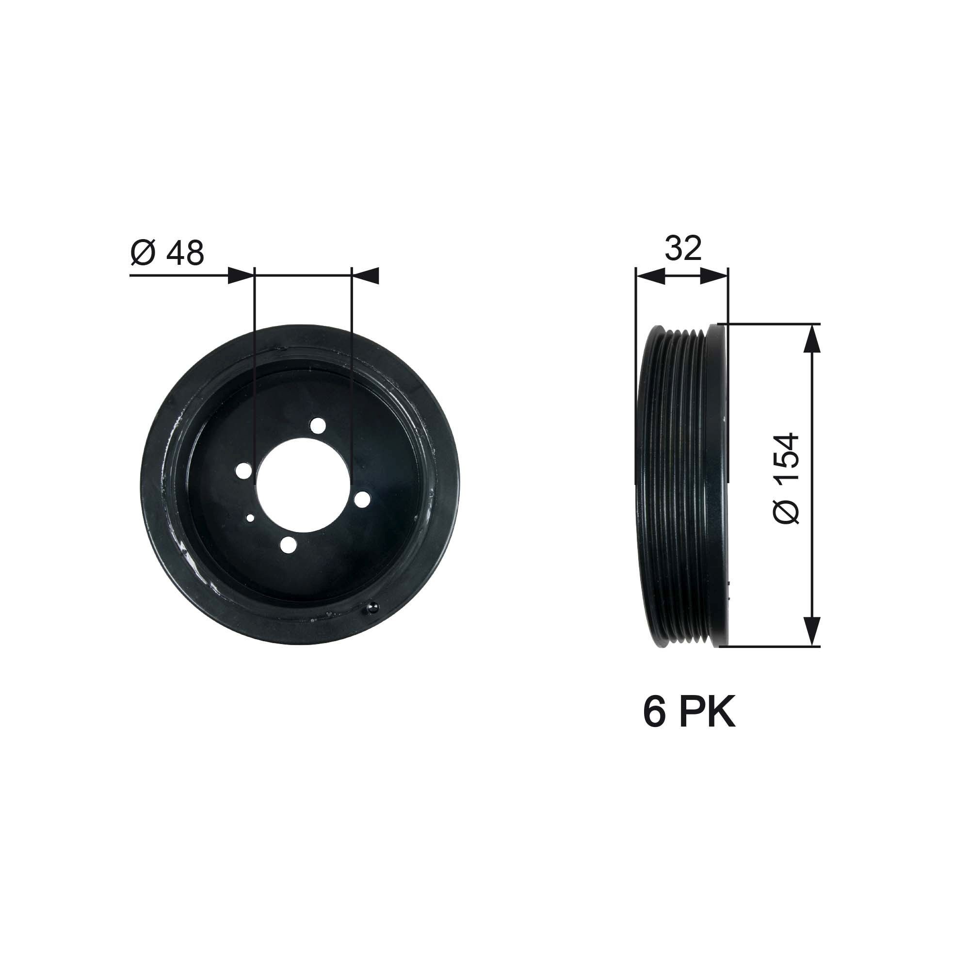 GATES Krukaspoelie TVD1130 Opel ASTRA Krukaspoelie GATES DriveAlign TVD1130