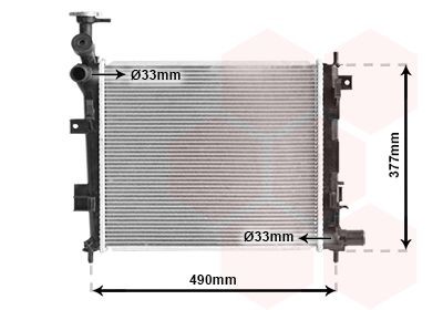 VAN WEZEL Engine radiator 83002189 KIA SOUL VAN WEZEL radiator 83002189