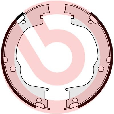 BREMBO Piduriklotside komplekt, seisupidur S 10 515 BREMBO S 10 515 originaal Käsipidur AUDI 90 hind