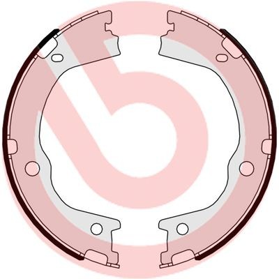 BREMBO Jogo de maxilas de travão, travão de estacionamento S 30 526 Travão de estacionamento KIA BREMBO S 30 526