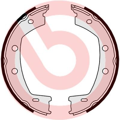 BREMBO Bremsebakkesæt, parkeringsbremse S 44 508 S 44 508 Håndbremseklodser LAND ROVER 88/109 BREMBO