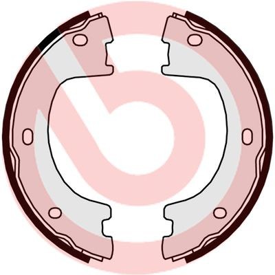 BREMBO Bremsebakkesæt, parkeringsbremse S 50 521 BREMBO S50521 Ponton (W128) Parkeringsbremse pris