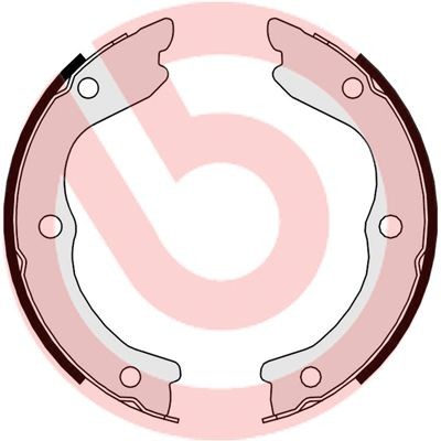 BREMBO Piduriklotside komplekt, seisupidur S 56 543 BREMBO S56543 Piduriklotside seisupidur Nissan PATROL originaal