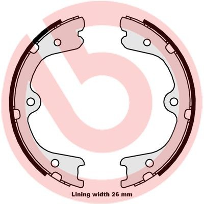 BREMBO Handbrake shoes S 56 546 BREMBO S 56 546 Renault Master III Minibus handbrake shoes cost
