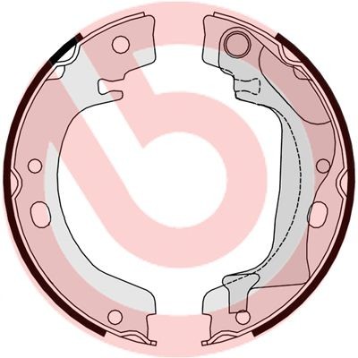 BREMBO Piduriklotside komplekt, seisupidur S 83 560 BREMBO S83560 Piduriklotside komplekt seisupidur Kia SHUMA originaal