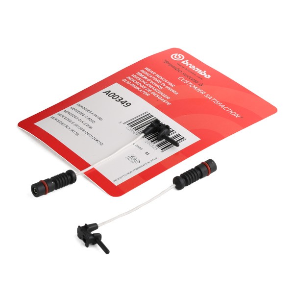 BREMBO Brake pad wear sensor A 00 349 BREMBO A 00 349 PEUGEOT 306 brake wear sensor replacement