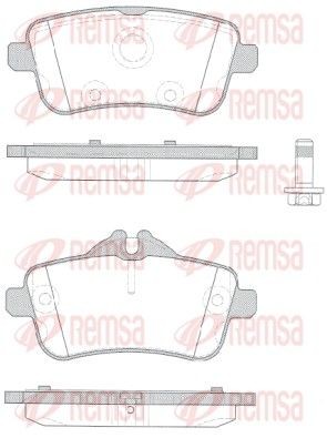 REMSA Bremsbeläge 1503.10 Bremsbelagsatz Scheibenbremse REMSA T1 Bus 1503.10 günstig