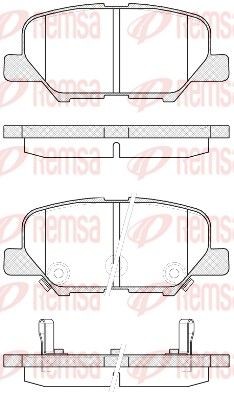 REMSA Bremseklosser 1536.02 Bremsekloss REMSA Mazda MX-5 1536.02