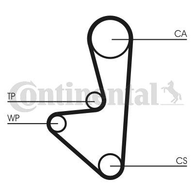 CONTITECH Bomba de água + kit de correia dentada CT744WP1 CONTITECH Bomba de água + kit de distribuição CITROËN CT744WP1