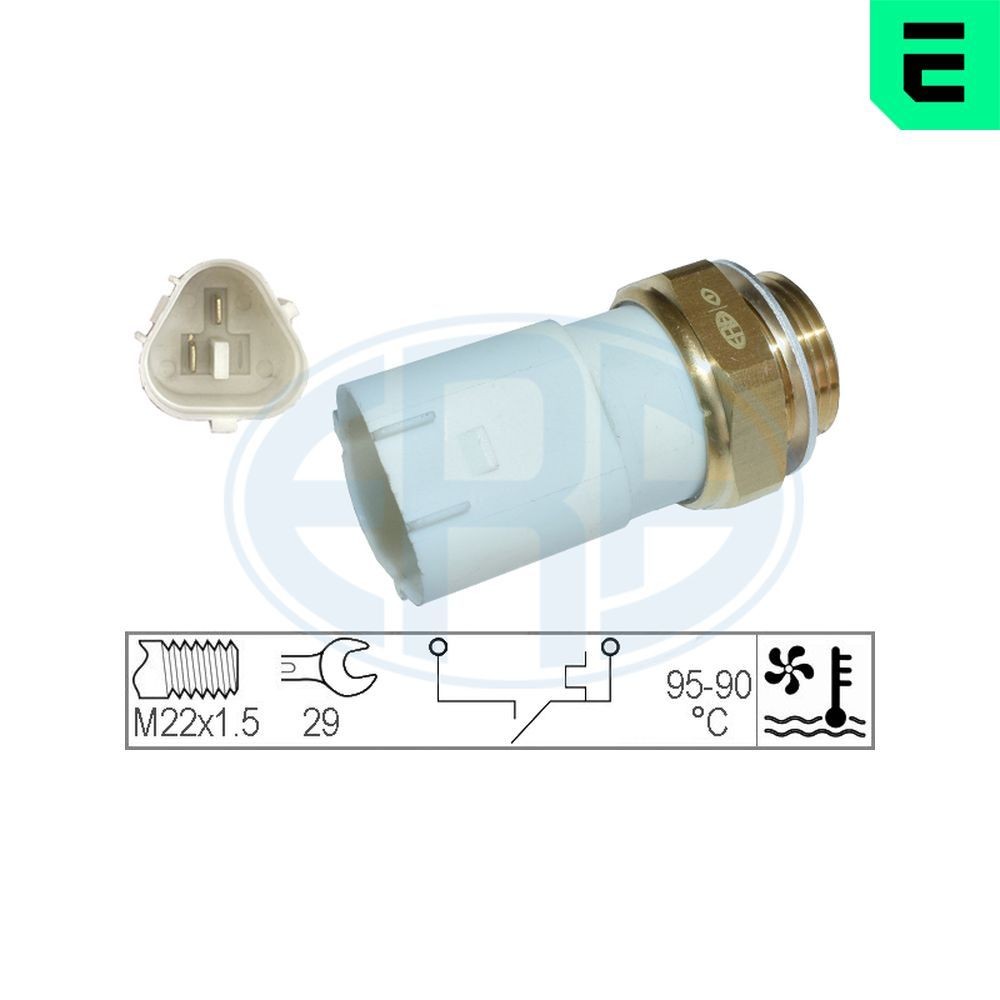 ERA Lämpökytkin, jäähdyttimen puhallin 330199 330199 ERA Lämpökytkin jäähdyttimen puhallin Seat IBIZA hinta