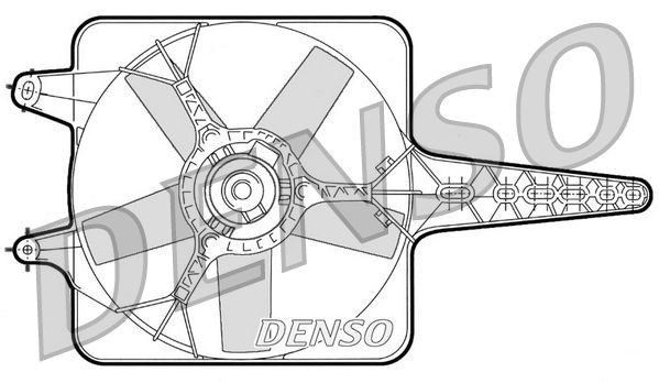 Fan, radiator DENSO DER09071 DENSO DER09071 Fiat UNO 2002 Cooling fan price