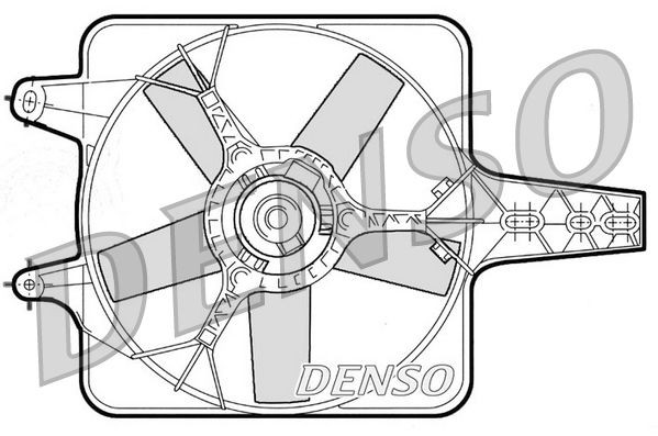 Kylfläkt DENSO DER09072 DENSO DER09072 Kylfläkt FIAT UNO 1999