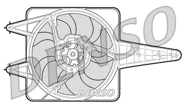 DENSO Motoventilateur DER13203 Ventilateur de radiateur DENSO MUSA DER13203 pas cher