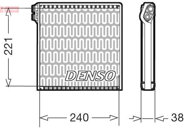DENSO Air conditioning evaporator DEV09102 TOYOTA AURIS DENSO ac evaporator DEV09102