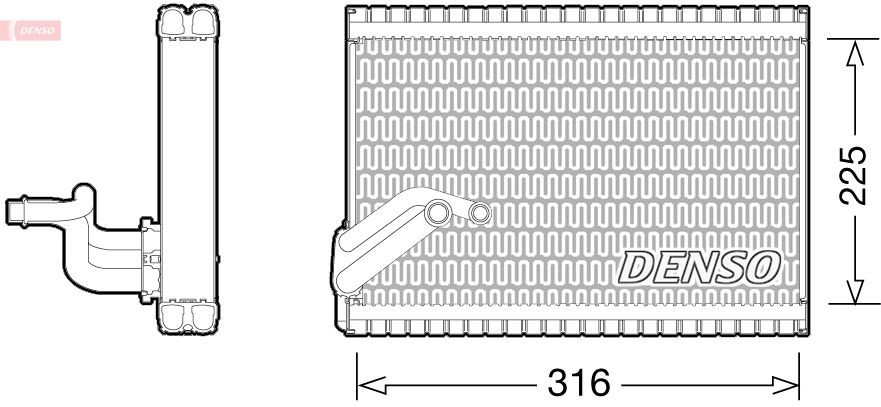 Evaporatore climatizzatore DENSO DEV21003 DENSO DEV21003 costo Evaporatore climatizzatore Peugeot 5008 2015