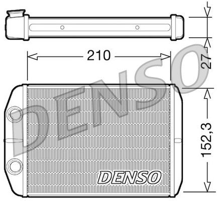 DENSO Varmeapparat register DRR09073 Varmeapparat register DENSO Fiat 126 DRR09073