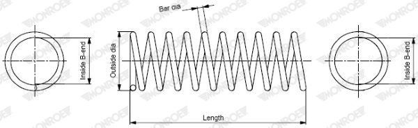 MONROE Ελατήρια ανάρτησης SP0102 MONROE SP0102 Ελατήρια Hyundai Pony X-2 τιμες