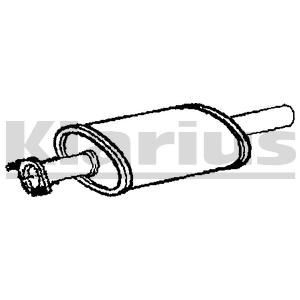 Middle silencer VEGAZ VOS-150 VEGAZ VOS-150 Middle silencer Volvo XC70 2009