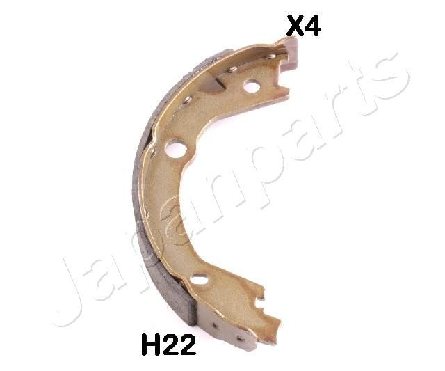 JAPANPARTS Jarrukenkäsarja, seisontajarru GF-H22AF JAPANPARTS Käsijarrun jarrukengät FIAT GF-H22AF