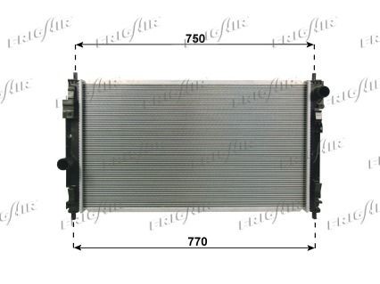 Radiators, Motora dzesēšanas sistēma FRIGAIR 0118.3023 FRIGAIR 0118.3023 Ūdens radiatori Chrysler SEBRING 2000