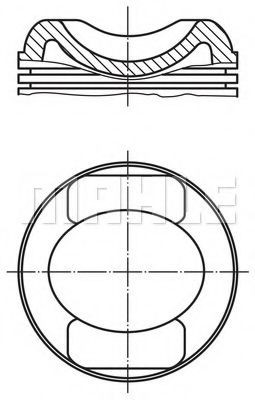 MAHLE Pistone motore 504 37 00 MAHLE 504 37 00 Pistone motore Porsche 911 997 Coupe originali prezzo
